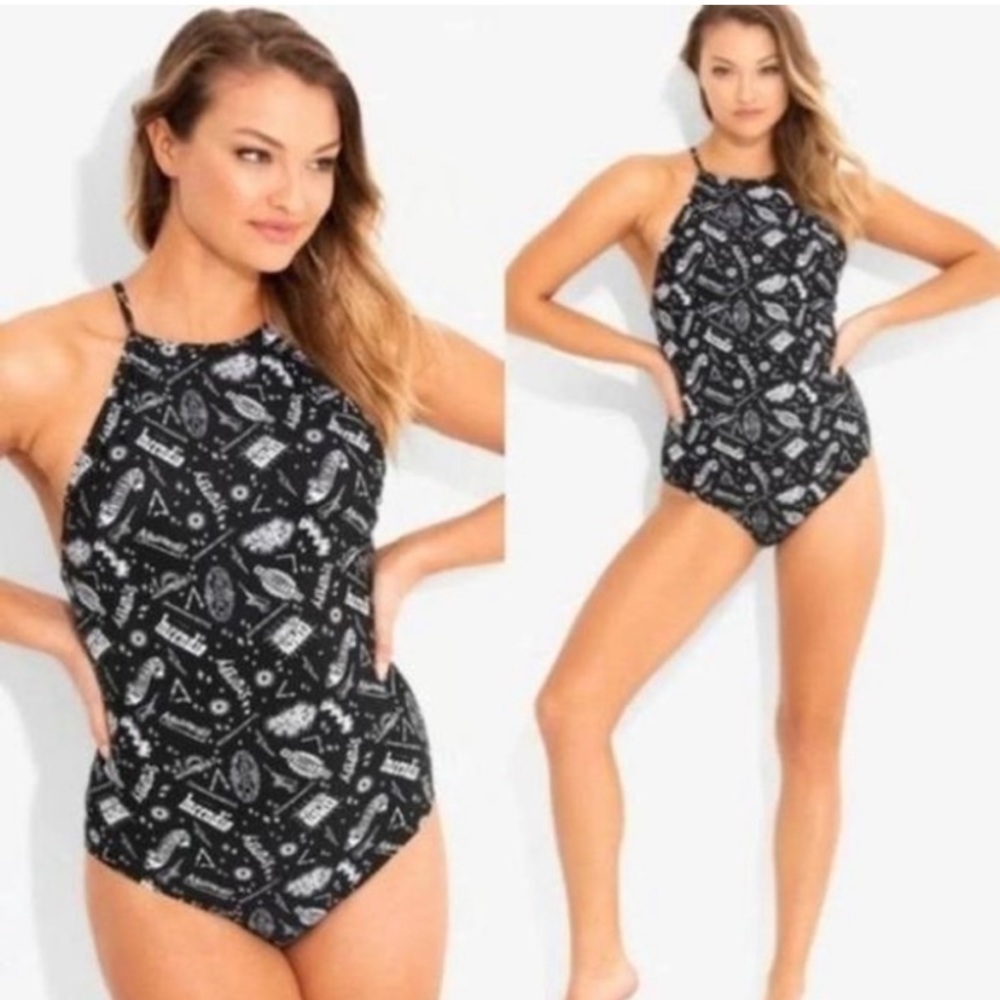 Harry Potter Black & White One-Piece swimSuit XXL